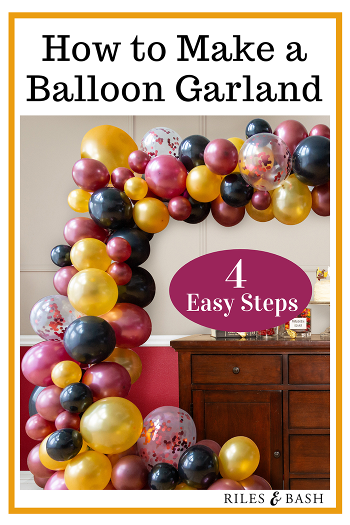 How to Make a Balloon Garland in 4 Easy Steps – Riles & Bash