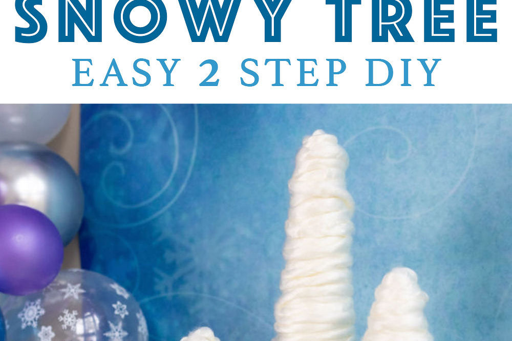 Create this Gorgeous Snowy Tree DIY in 2 Easy Steps
