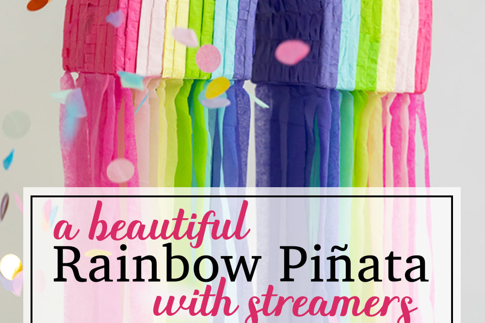 Rainbow Pull String Pinata for Pastel Birthday Decorations, Gender